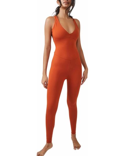 Fp Movement Elevate Jumpsuit - Red