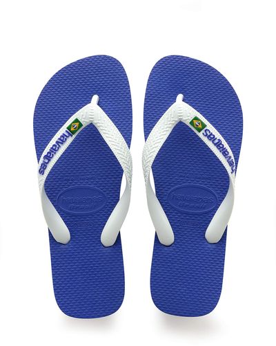 Havaianas Brazil Logo Flip Flop Sandal - Blue