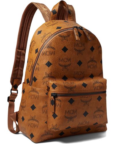 MCM Visetos Medium Stark Backpack - Blue Backpacks, Handbags - W3024372