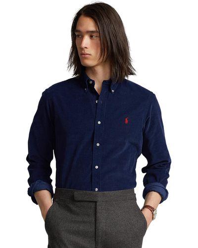 Polo Ralph Lauren Classic Fit Corduroy Shirt - Blue