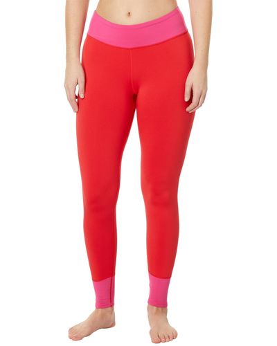 Hot Chillys Micro Elite Chamois Color-block Tights - Red