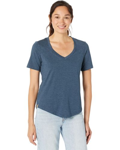 Tentree Treeblend V-neck T-shirt - Blue