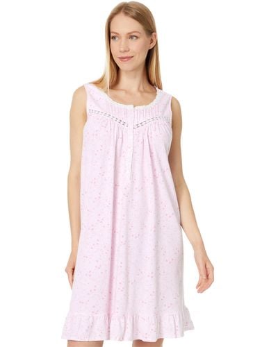Eileen West Short Sleeveless Nightgown - Pink
