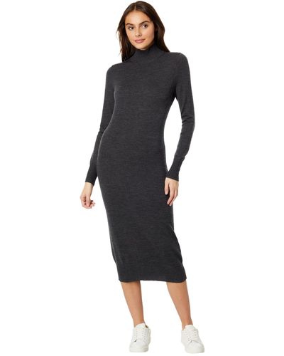 Vineyard Vines Wool Mock Sweater Dress - Black