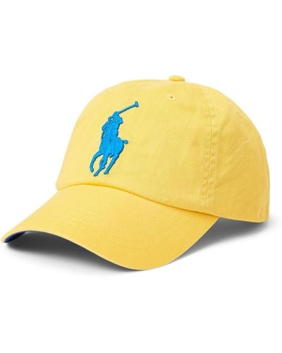 Polo Ralph Lauren Big Pony Chino Ball Cap - Yellow