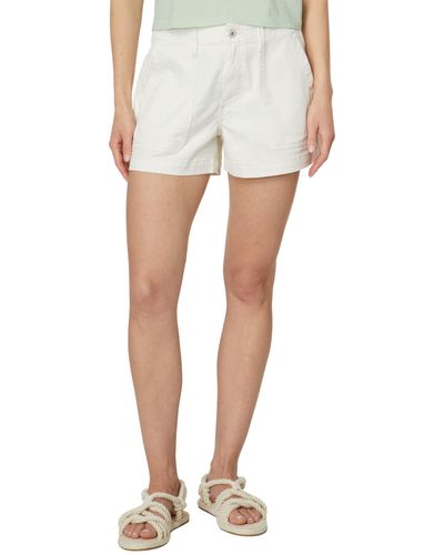 AG Jeans Analeigh High Rise Utility Shorts - White