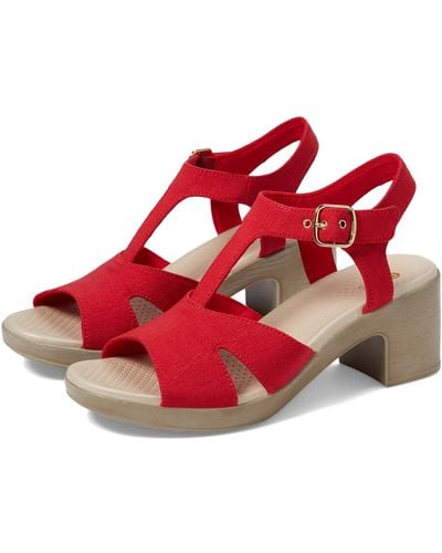 Bzees Everly Strappy Sandals - Red