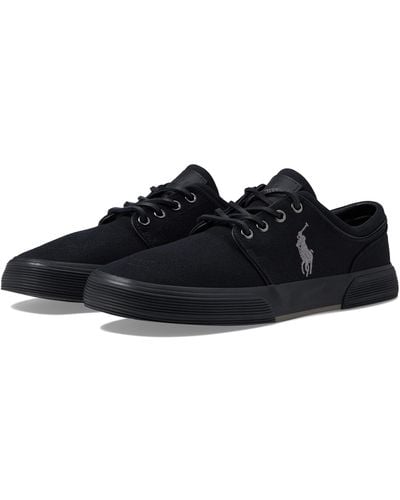 Polo Ralph Lauren Faxon Low-top Canvas Sneaker - Black
