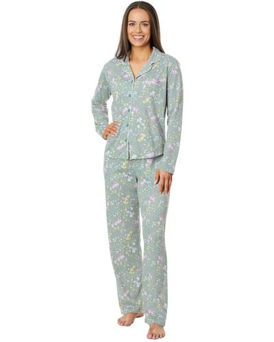 Karen Neuburger Women's Pajamas 3/4 Cardigan Long Sleeve Pj Set