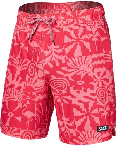 Saxx Underwear Co. Oh Buoy 2-in-1 7 Volley - Red