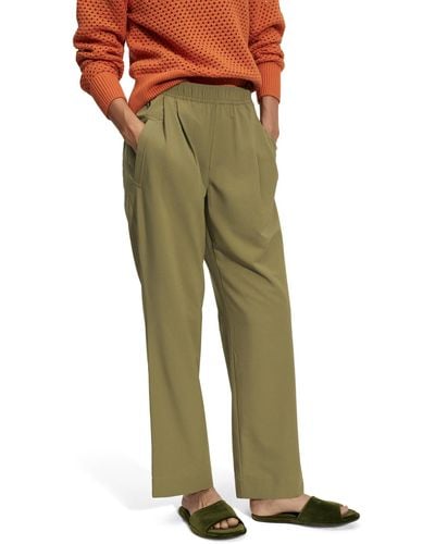 Varley Tacoma Straight Pleat Pants - Green