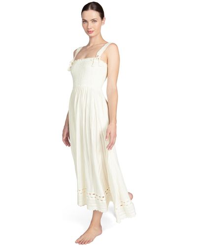 Robin Piccone Jo Smocked Long Dress - White