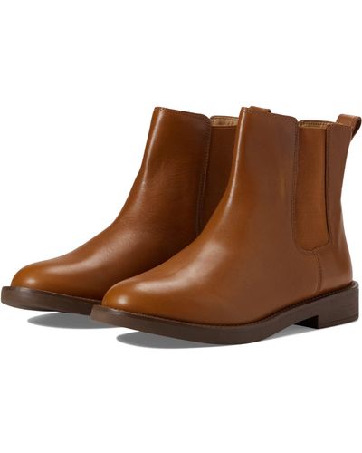 Madewell The Cleary Chelsea Boot In Leather - Brown