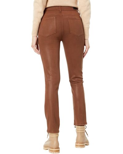 PAIGE Cindy In Cognac Luxe Coating - Brown