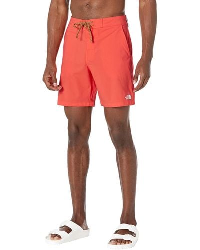 The North Face 7 Class V Ripstop Boardshorts - Red