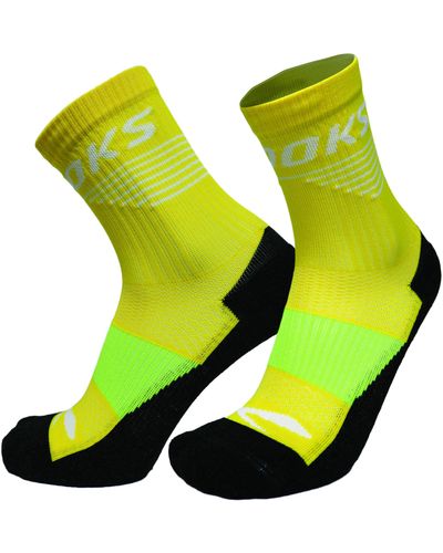 Brooks High Point Crew Socks - Green