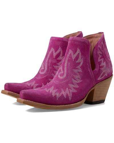 Ariat Dixon Western Boots - Purple