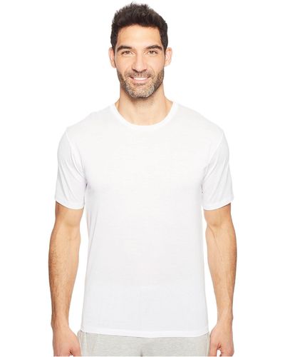 Hanro Cotton Sporty Short Sleeve Shirt - White