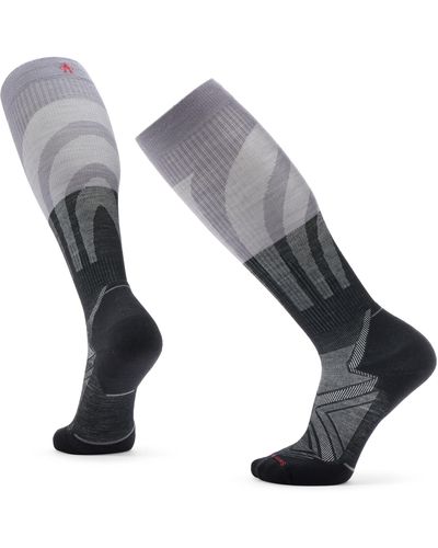 Smartwool Run Targeted Cushion Compression Over-the-calf - Gray