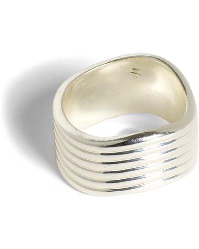 Madewell Wavy Ribbed Ring - White