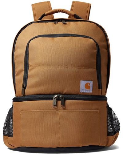 Carhartt Insulated 24 Can Two Compartment Cooler Backpack - Brown