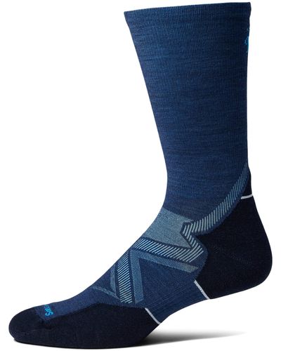 Smartwool Run Cold Weather Targeted Cushion Crew Socks - Blue