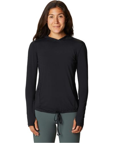 Mountain Hardwear Crater Lake Long Sleeve Hoody - Black