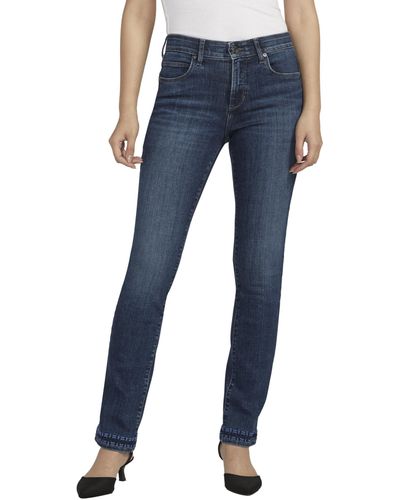 Jag Jeans Ruby Mid-rise Straight Leg Jeans - Blue