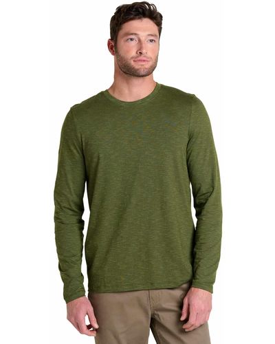 Toad&Co Tempo Long Sleeve Crew - Green