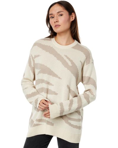 Splendid Lana Zebra Sweater - Natural