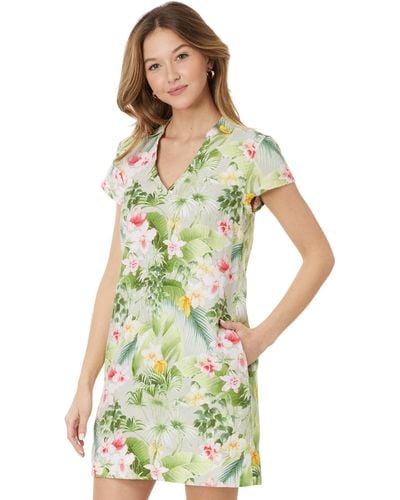 Tommy Bahama Flora Riviera Ss Dress - Green