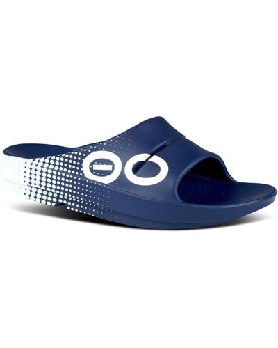 OOFOS Ooahh Sport Slide - Blue