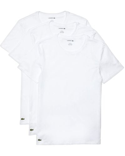 Lacoste 3-pack Crew Neck Slim Fit Essential T-shirt - White