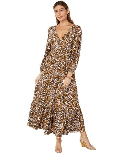Lilly Pulitzer Ivette 3/4 Sleeve Maxi Dress - Brown