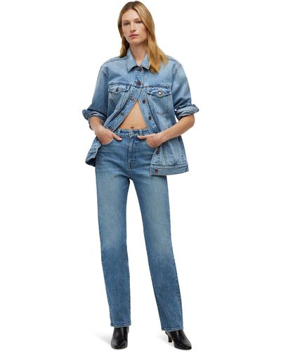 Madewell The '90s Straight Jean In Rondell Wash - Blue