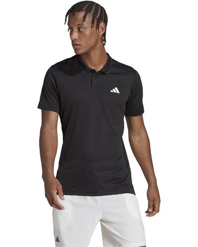 adidas Tennis Freelift Polo Shirt - Black