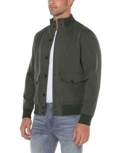 Liverpool Los Angeles Bomber With Stand Collar Jacet - Gray