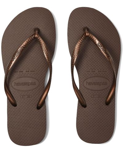 Havaianas Slim Flip Flop Sandal - Brown