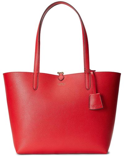 Lauren by Ralph Lauren Faux-leather Large Reversible Tote Bag - Red