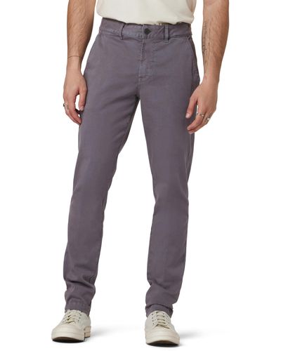 Hudson Jeans Classic Slim Straight Chino In Metal - Blue