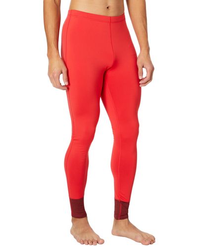 Hot Chillys Micro Elite Chamois Color-block Tights - Red