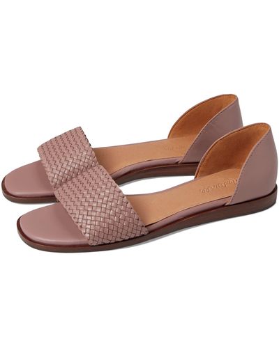 Madewell The Nelda D'orsay Flat: Woven Edition - Pink
