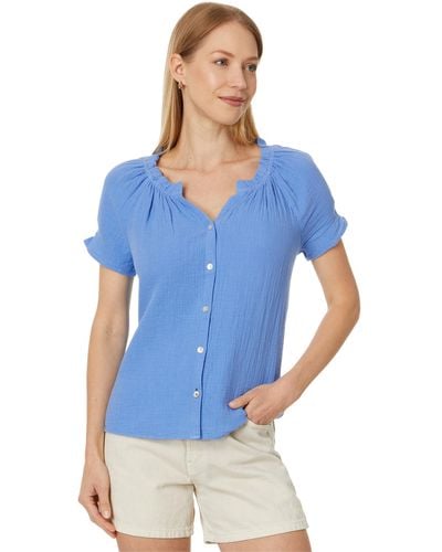 Tommy Bahama Coral Isle Short Sleeve Top - Blue