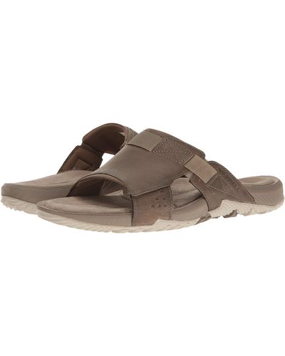 Merrell Terrant Slide Open Toe Sandals - Brown