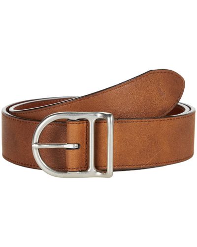 Polo Ralph Lauren Distressed Leather Belt - Brown