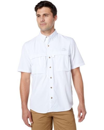 L.L. Bean Tropicwear Shirt Short Sleeve - White