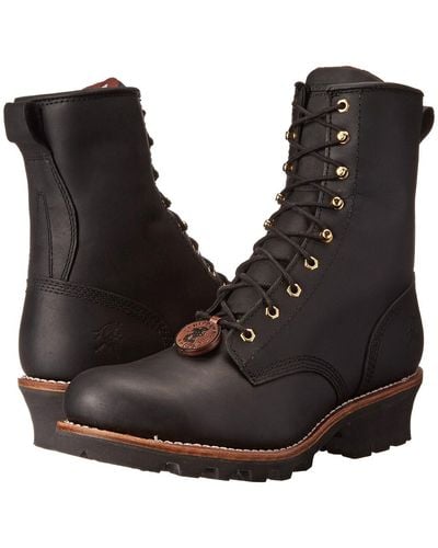 Chippewa 8 inch logger boots sales
