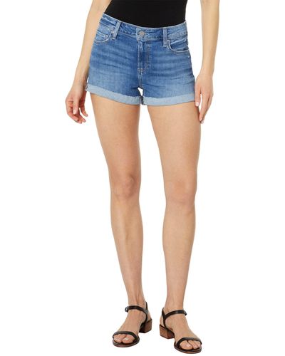 PAIGE Jimmy Jimmy Shorts Raw Cuff In Reflection - Blue