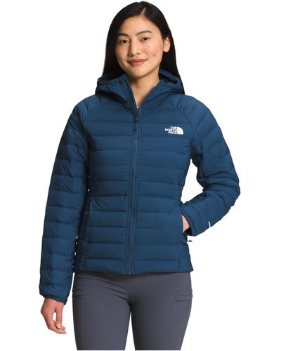 The North Face Belleview Stretch Down Hoodie - Blue