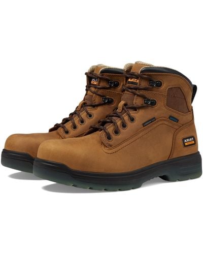 Ariat Turbo 6 Waterproof Carbon Toe Work Boot - Brown